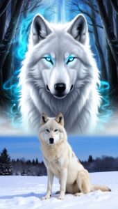 Canine Art: The Spirit Wolf and the Winter Sentinel