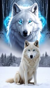 Canine Art: The Spirit Wolf and the Winter Sentinel