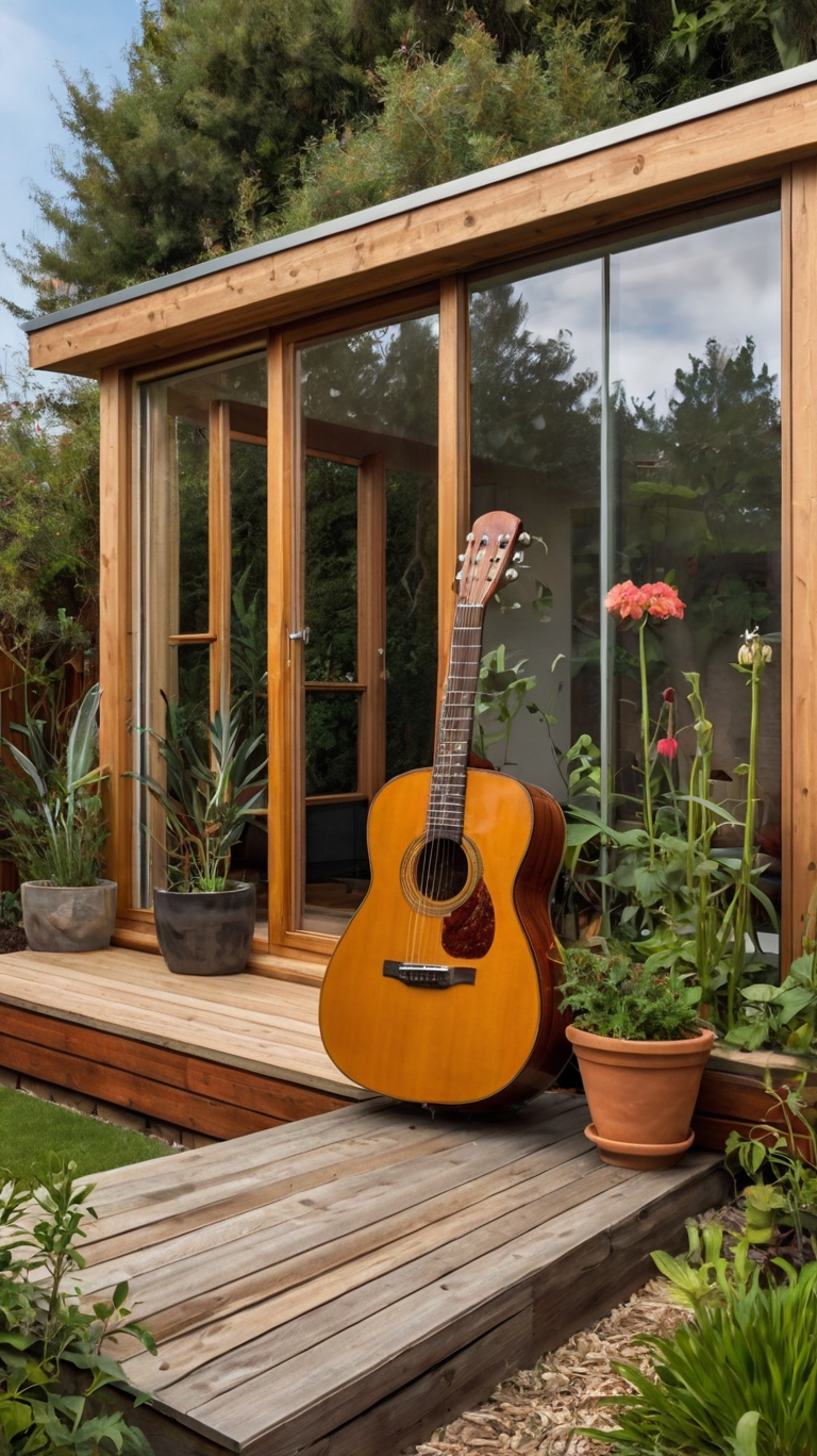 Musical Charm in Backyard Studio