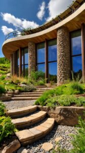 Solar-Powered Earthship Home