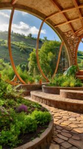  Earthship Home Integrated into Nature