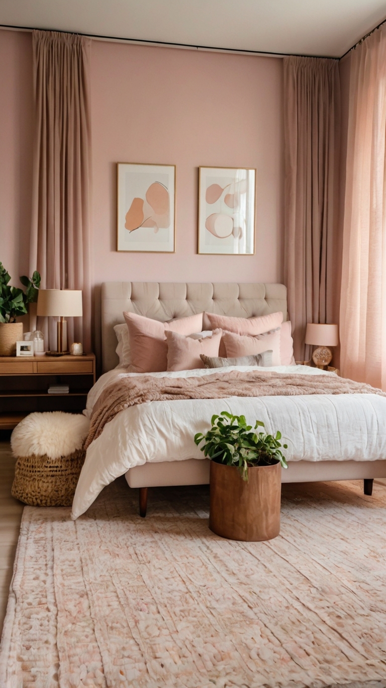 Soft Pink Home Bedroom Refresh Idea