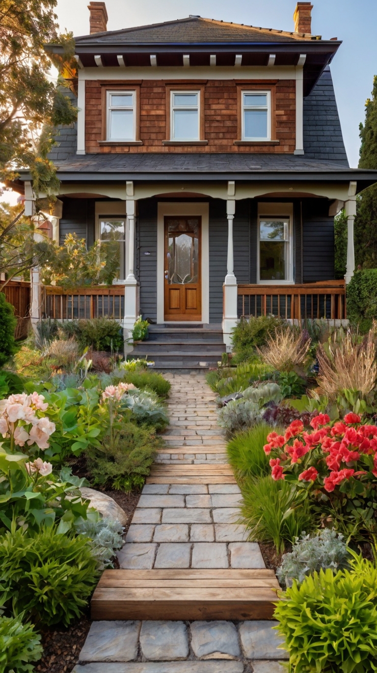 Morning light on Victorian home