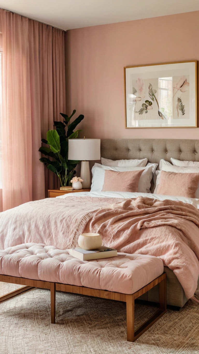 Serene Pink Bedroom Refresh Style